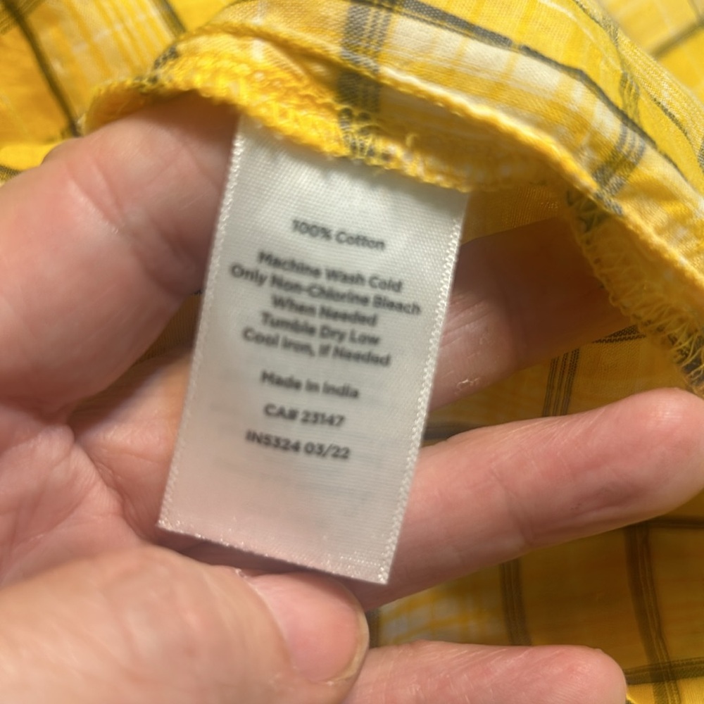Talbots RUFFLE TRIM POPOVER - CHANDELIER PLAID - Picture 6 of 6